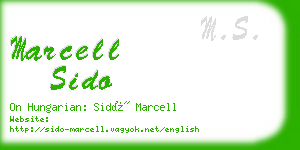 marcell sido business card